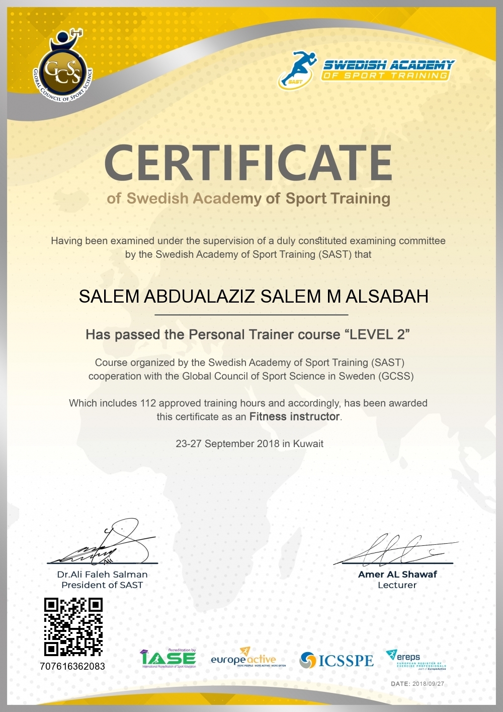 SALEM ABDUALAZIZ SALEM M ALSABAH